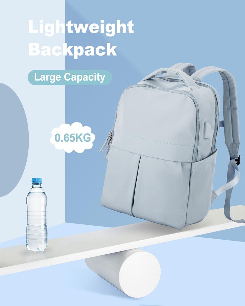 Black Laptop Backpack For Women Gym Backpack Casual Daypack Backpacks Travel Backpack For Traveling On Airplane Work Backpack