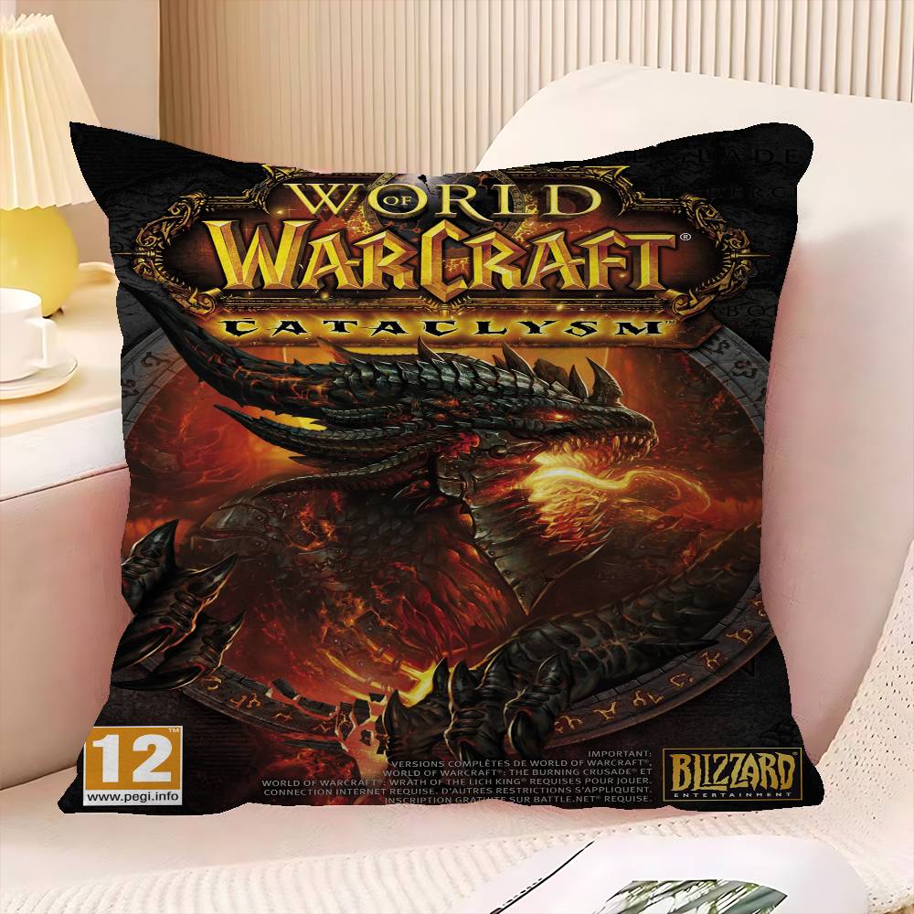 W-World of W-Warcraft Spiel Dekorative Raumästhetik Kissenbezug Heimdeko Schlafzimmer Sofa Bett Couch Kissenbezug 45x45