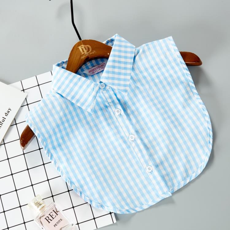 White Fake Collar Shirt For Children False Collar Blouse Lace Kids Peter Pan Collar Detachable Lapel Half Shirt Boys Faux Col