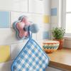 6PCS/SET Plastic No-drill Hook Stable Support Storage Hook Durable Wall Hook  Toilet