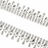 Rhinestone Trim 1yd   Fadeless Elegant Exquisite Tassel Design Wide Application Rhinestone Fringe