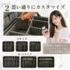 LEAKOKUA Makeup Box Makeup Pouch Large Capacity Cosmetic Case (Small) Black