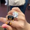 Cute Dog Elephant Adjustable Rings Unique Cartoon Animals Open Rings Simple Lovely Finger Rings Jewelry Stackable Rings