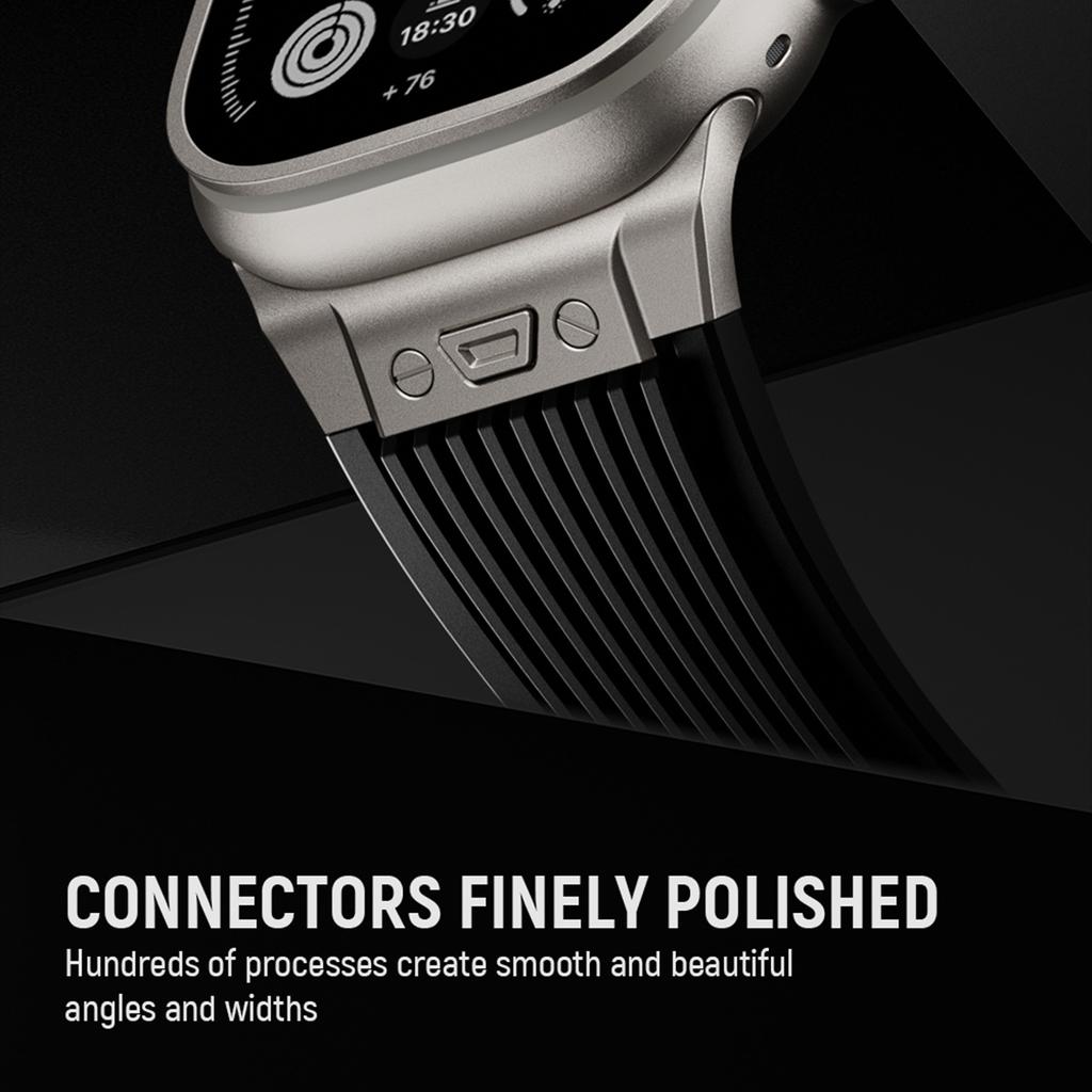 Luxury Strap for Apple Watch Band Ultra 3 49mm Series 11 10 46mm 9 8 7 45mm Sports Silicone Bracelet Belt Iwatch 6 SE 5 44mm