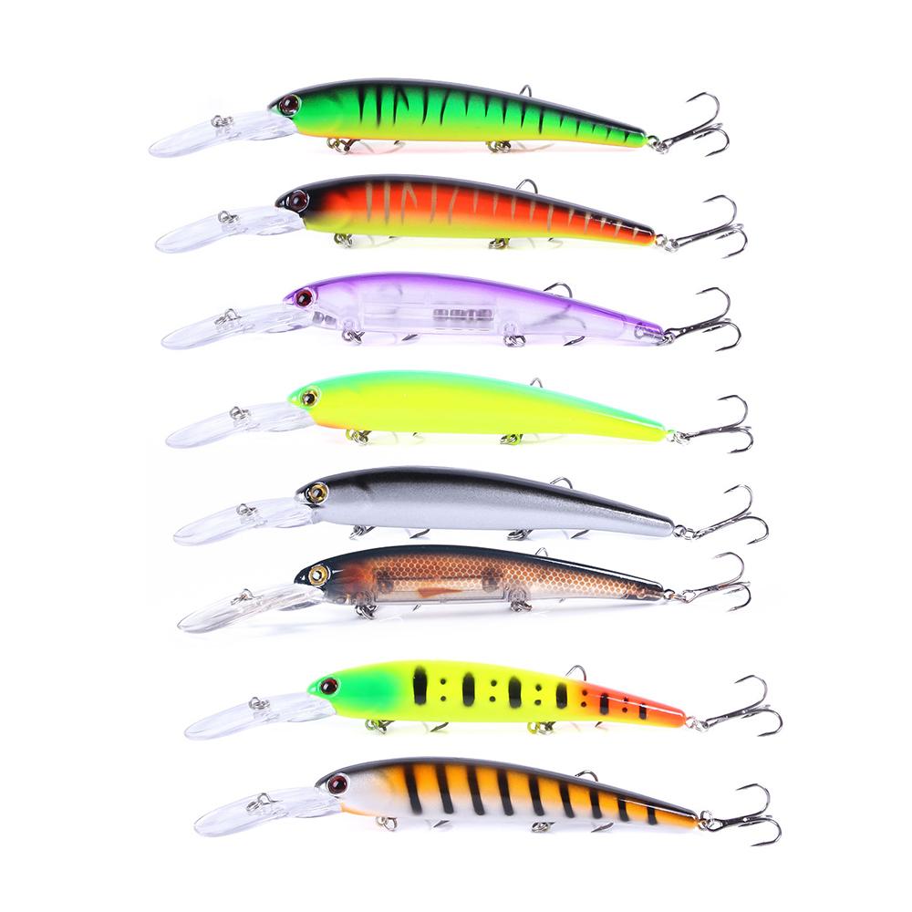 Hengjia 1pcs/8pcs 16cm 20g Deep Diving Large Minnow Wobbler Lure Artificial Hard Bait