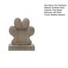 Imitation Stone Pet Tombstone with Paw Print Photo Frame Weather-Resistant Resin Memorial Stone for Dogs And Cats Engraved Base for Custom Pet