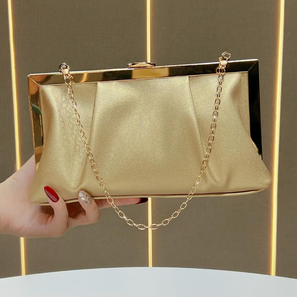 Borsa a mano, Borsa da portare a mano, Borsa con tracolla a catena, Pochette da sera da donna, Borsa da sera, Borsa a tracolla