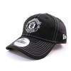 New Era 9TWENTY Manchester United FC Premier League Contrast Stitch Strapback Cap In LOW Size 920 Black, PROFILE, [Used]