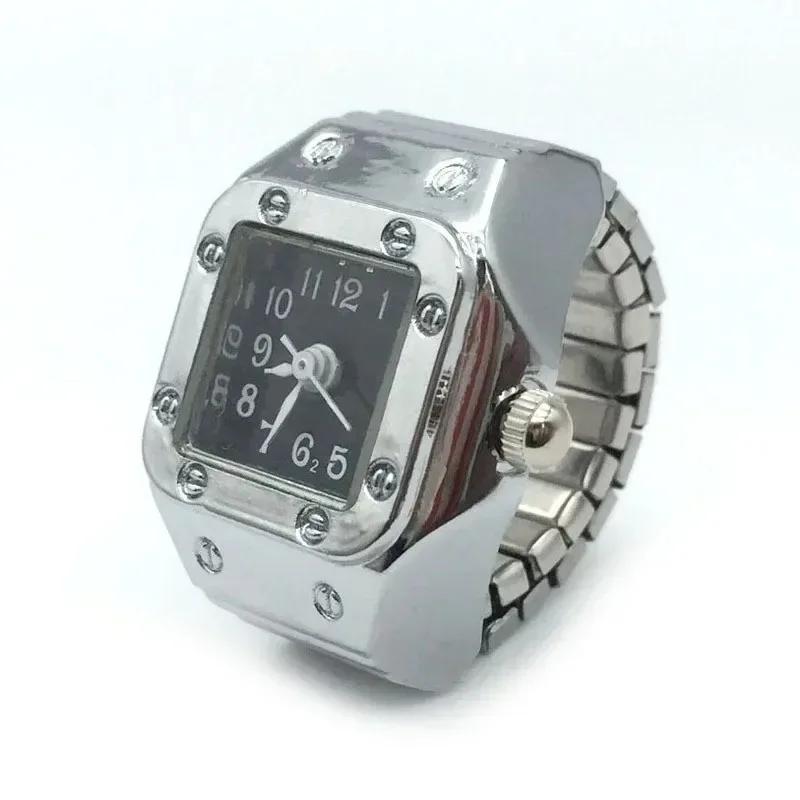 Ins Punk Watch Ring 2026 New Couple Finger Watch Mini Clock Creative Fashion Accessories