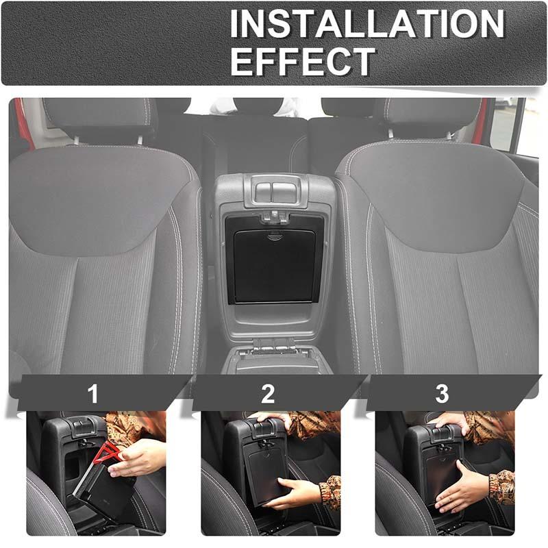 Úložný box loketní opěrky Organizér Kontejner Pro Jeep Wrangler JK 2011-2017 Příslušenství interiéru auta