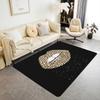 Erosebridal Lucky 8 Ball Area Rugs for Living Room 3x5 Leopard Print Cherry Non Slip Rug Trendy Cheetah Decorative Washable Rug Modern Funky