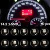 10x White T4 T4.2 Neo Wedge 1-SMD LED Cluster Instrument Dash Climate Bulbs