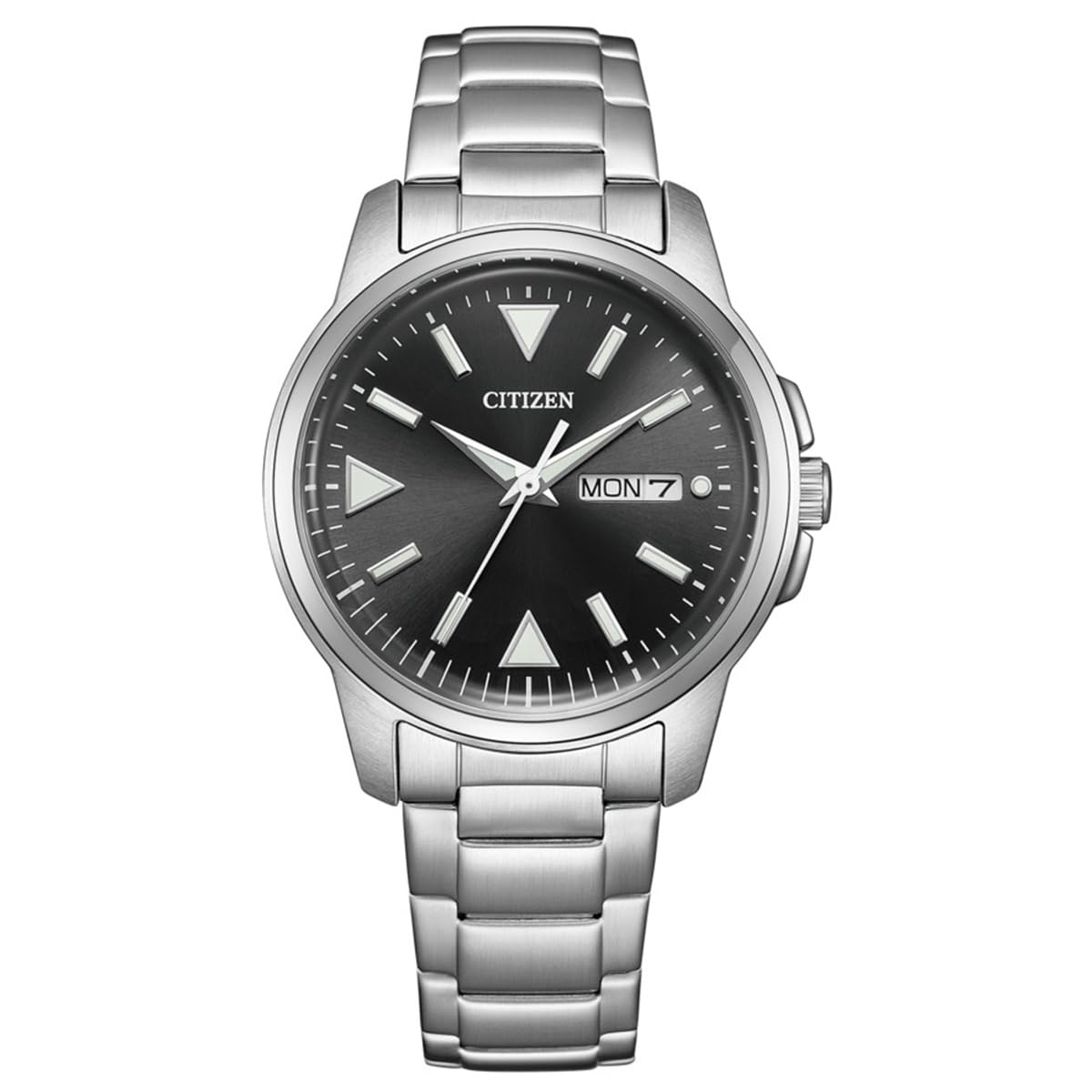 

Мужские часы Citizen Day Silver BM8180-62E, Eco-Drive с питанием от света, & Дата, 3 стрелки, Водонепроницаемые, Люминесцентные, Простые, Черные, чёрный