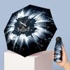 Crystal Palace Football Pattern Printed Mini 5 Folds 8 Ribs Compact Umbrella Windproof Waterproof Lightweight Portable Folding