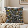 Famous Genius Graffiti Art Mr Doodle Cushion Cover Pillowcase Antidustmite Living Room Sofa Decor Cushion Room