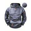 Spring and Autumn Men's Sweater Hoodie Zipper Multi-pocket Pullover Sports Casual Sweater
