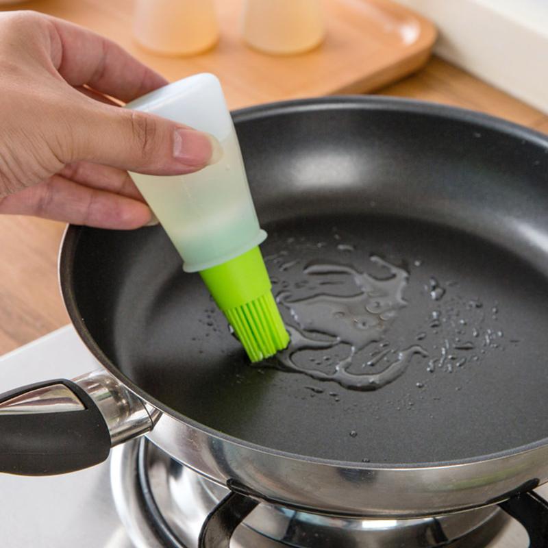 Silicone Basting Brush Heat Resistant Kitchen Oil Brush For Baking Cooking Pastry Cake Butter Egg Wash BBQ Grill Utensil Tool