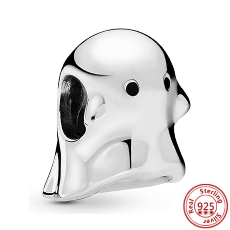 100% 925 Sterling copper Demon Skull Pumpkin Cross Angel Wings Heart Beads Fit Original Pantaro Charms Bracelet DIY Zircon Gift