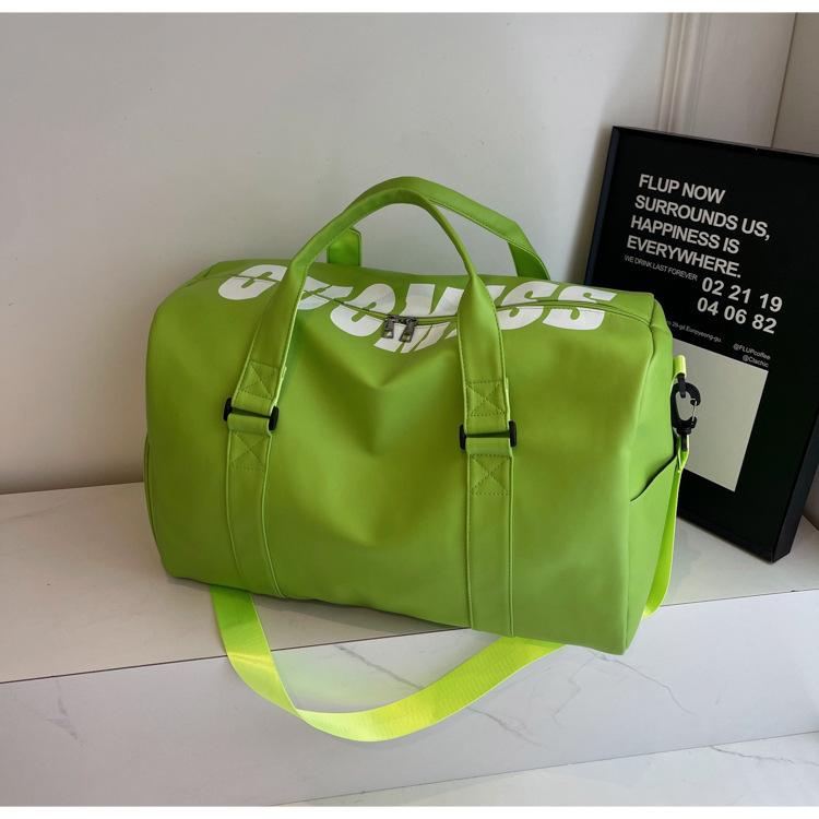 

Travel Bag with Anti Splash Water and Dry Wet Separation, New Sports Bag, Portable High-end Fitness Bag, Outdoor Large Capacity Width 49 height 27 thickness 26 handheld 14cm зелений