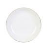 Pearl Gold Deep Porcelain Plate 21 Cm White