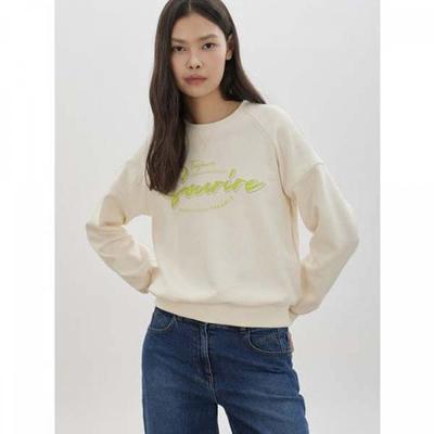 Cc Collect Lettering Print Embroidered Sweatshirt C261psm024