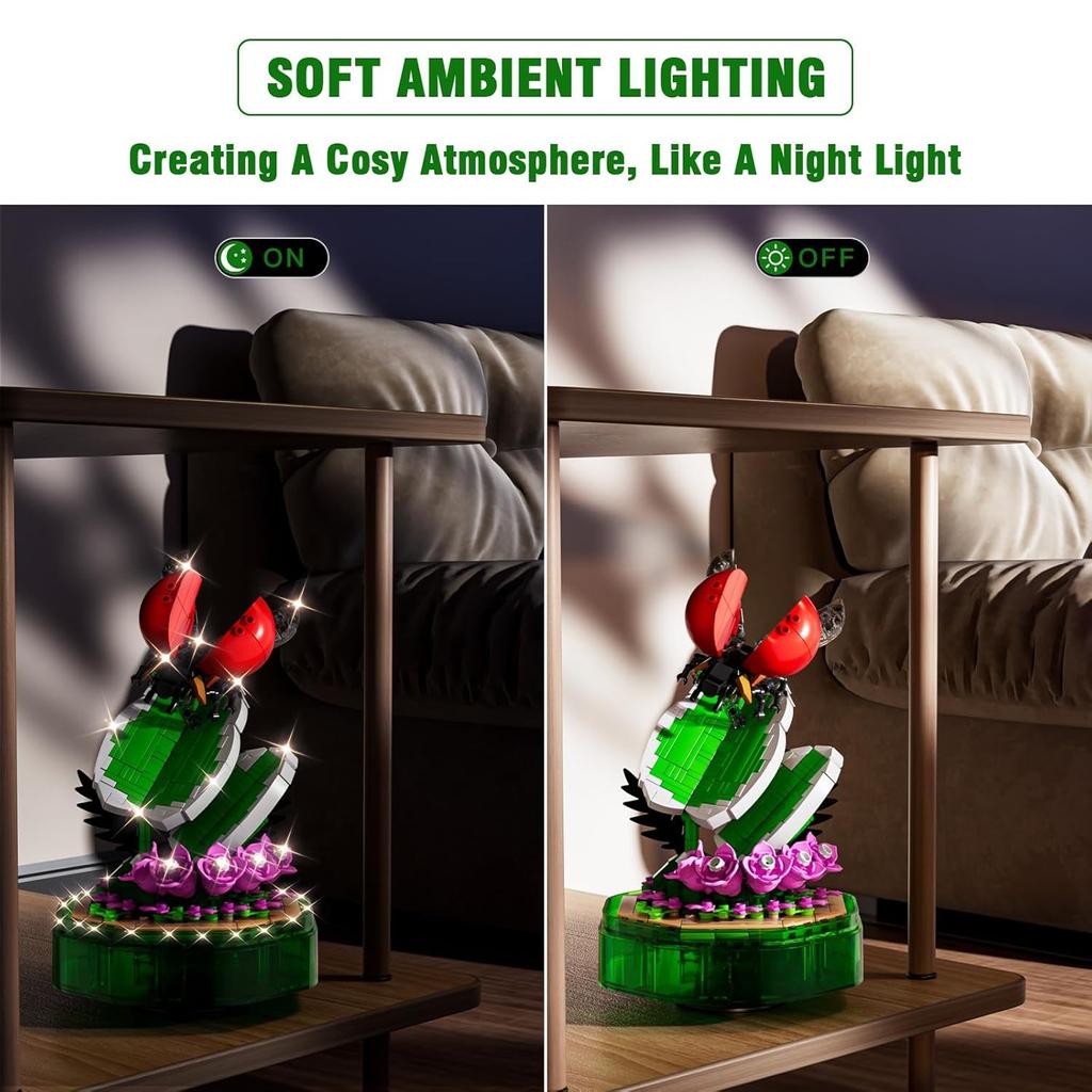 MOULD KING 10105 Insect Collection Building Set with Music Display Box Christmas Decoration Gift