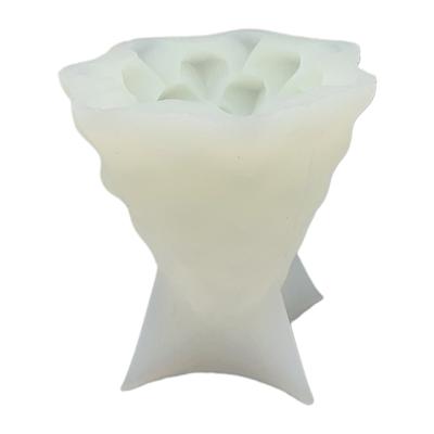 Aroma Putz Silikonform Handwerk Seife Kerze Harz Guss Handgefertigt Sägezahn Weihnachtsbaum Form 3D Kerzenform