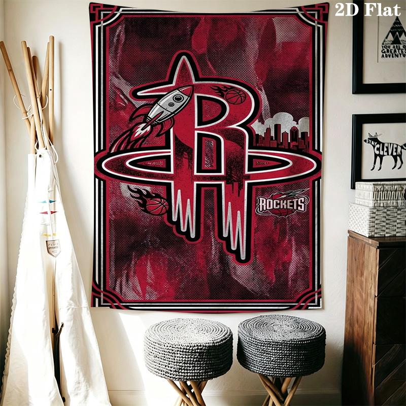 Rockets Basketball Team Logo Print Bedding 1 Duvet Cover 2 Pillowcase Without Core Duvet Cover And Pillowcase Christmas Birthday Gift