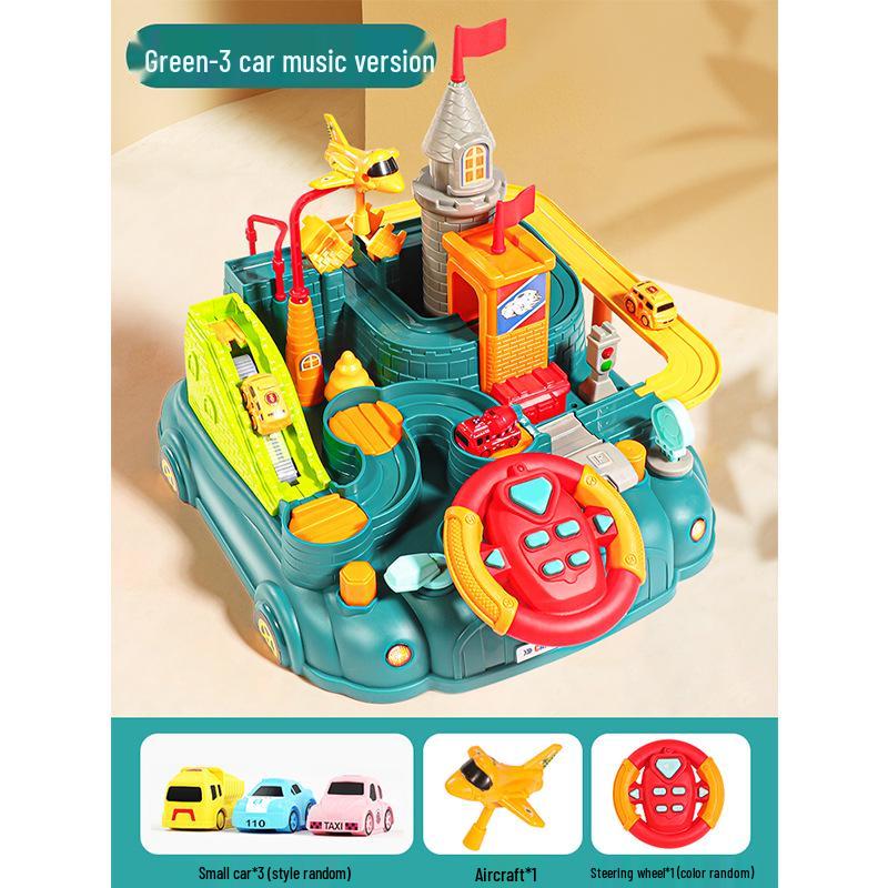 Kids' Adventure Track: Interactive Sliding Car Toy for Ages 1-3