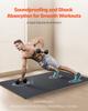 VEVOR 0.56 Inch Thick Gym Floor Mats, 25 Tiles Rubber Top with EVA Foam, 25" x 25" Gym Flooring Workout Mats with 100sq.ft Coverage