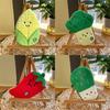 Plush Vegetable Shape Coin Purse With Data Cable Organizer For Kids And Teens