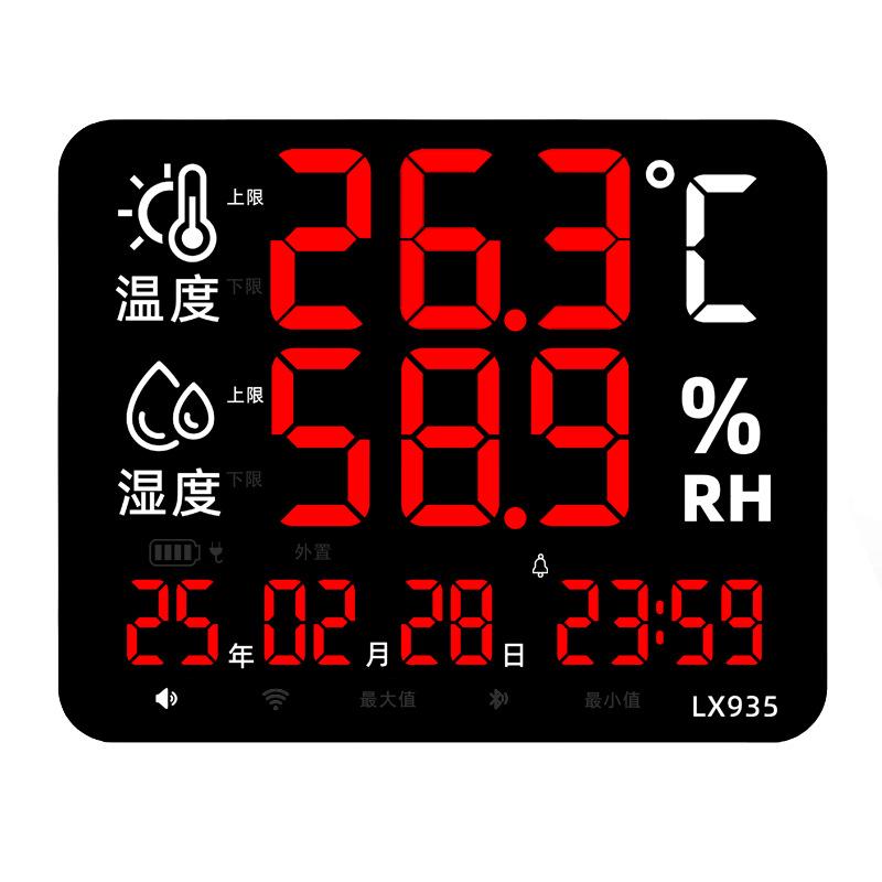 High-Precision Wall-Mounted Indoor Temperature & Humidity Meter LX935