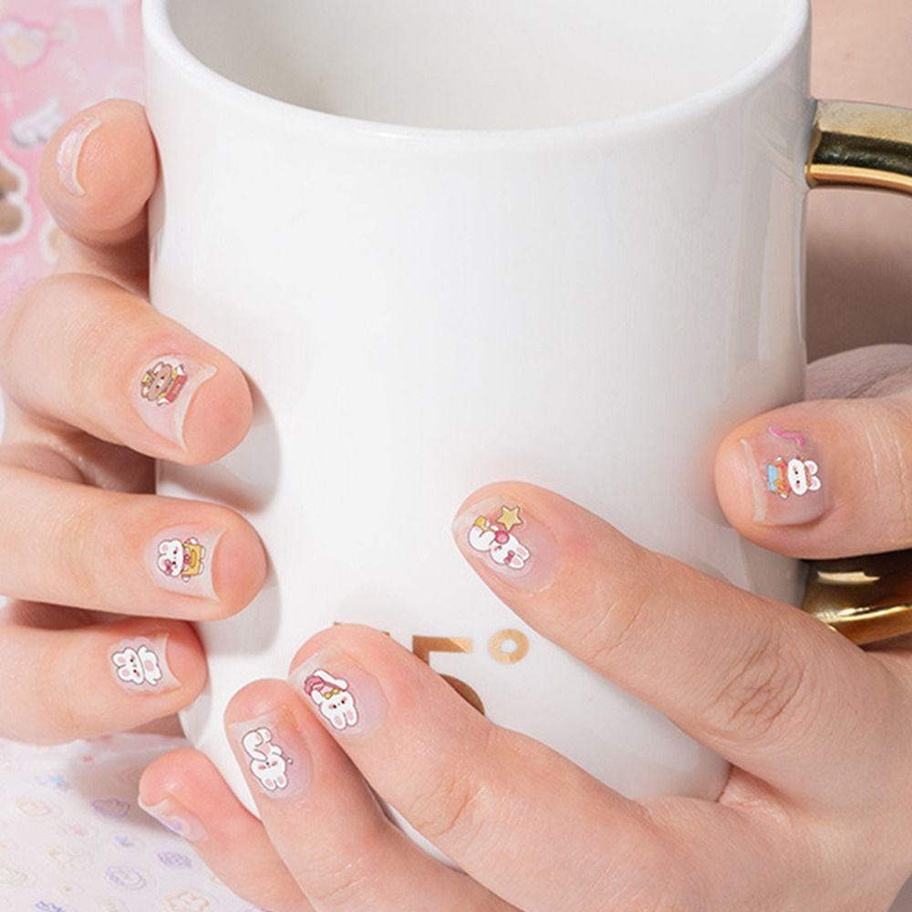 24pcs Self Adhesive Nail Sticker DIY Cartoon Stickers For Nail Art Decoration