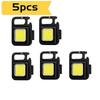 10pcs Multifunctional Mini LED Flashlight Work Light Portable Pocket Flashlight Keychains Outdoor Work