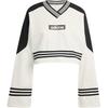Originals V-Neck Loose Long Sleeve Sweatshirt Women Sweatshirt Off-White JX7597