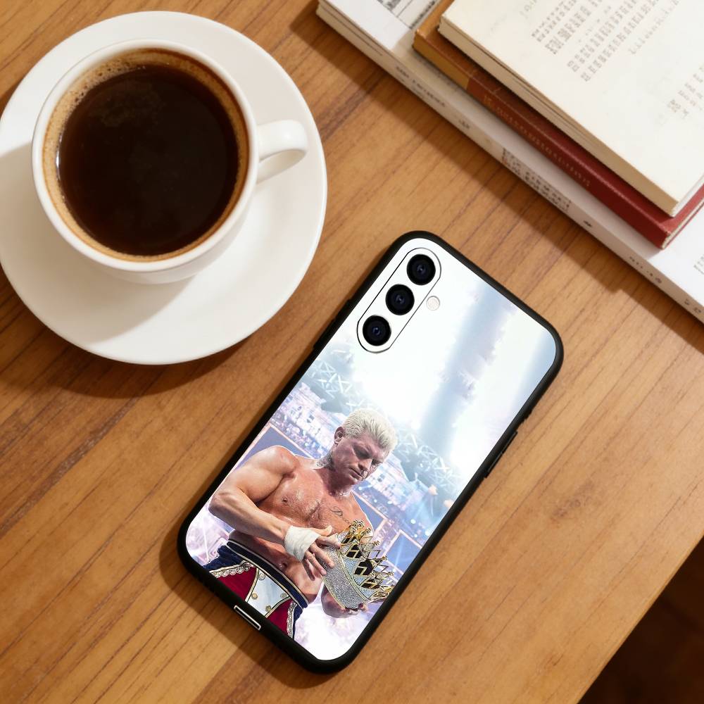 Wrestler C-Cody Rhodes Handyhülle Für Samsung Galaxy A73,A72,A71,A70,A53,A52,A51,Andere Weiche Schwarze Hülle