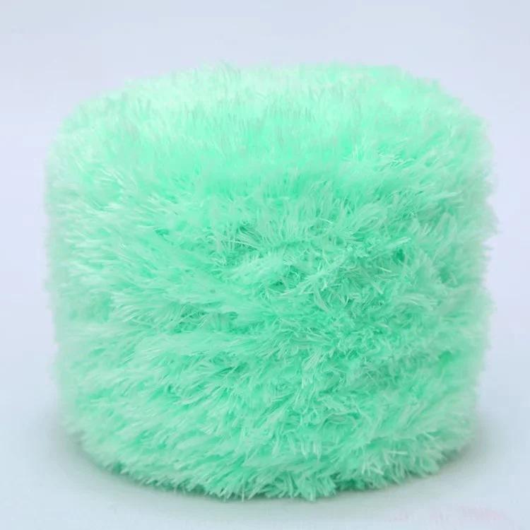 200g 3 Strands Crystal Fleece Coral Poke Embroidery Thread Towel DIY Knitting Material Bag Hand Sewn Mesh Bag Yarn Crocheting