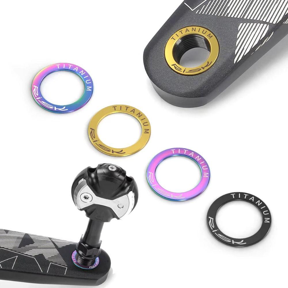 2PCS Titanium Bicycle Pedal Washer OD 20mm Bicycle Crank Protection Ring For Mountain Bike Road