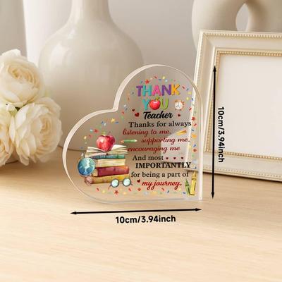 Investment Props; Can Be Used for Photography Thank You Teacher Desktop Decoration - Unique Female Teacher Gift, Cute Decoration