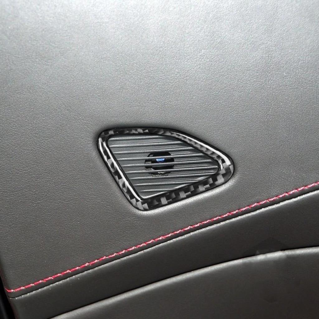 2ks/sada Carbone Fiber Style Carbon Reproduktor Rám Kryt Nálepka pro Chevrolet Corvette C7 2014- Auto