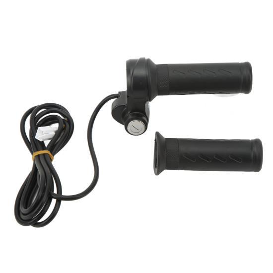 Elektrischer Fahrrad-Roller-Drehgasgriff 5 Drähte Fahrradmodifizierter Geschwindigkeitsregler-Griffgriff mit Schlüsseln für 22,5-mm-Lenker