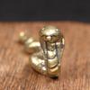 Brass Zodiac Snake Figurines Miniatures Desktop Ornament Tea Pets Home Decoration Crafts Accessories Vintage Animal Small Statue