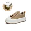 Leather Little White Shoes Women's 2025 Spring New Women's Thick-soled Muffin Shoes Casual Versatile Board Shoes Women's Flat-soled Women's Shoes