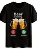 Unisex lustiges Bier ruft T-Shirt Sommer Oversize Tee Unisex Y2k locker Neuheit Vintage Oberteil Geschenke Streetwear Lässig Trendig