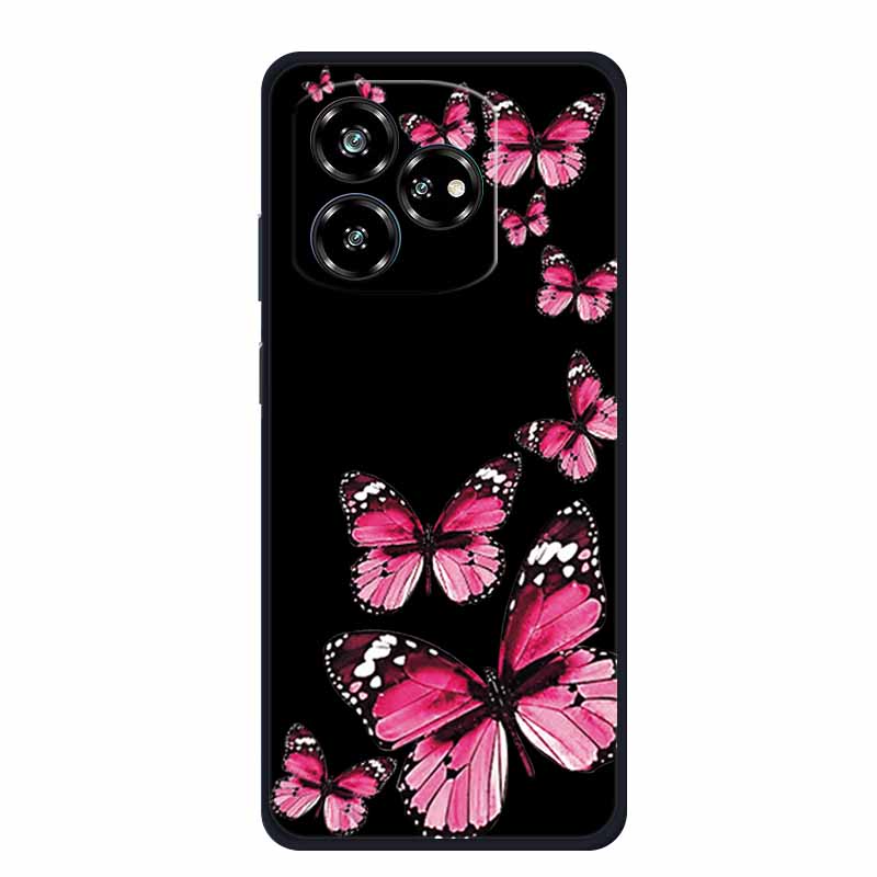 Funda For ZTE Axon 60 Lite Case Cute Cartoon Cat Black Silicone Soft Phone Case For ZTE Blade V60 Axon 60 Back Cover Case 60lite