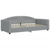VidaXL Daybed with Mattress Light Grey 100x200 Cm Fabric 3197175