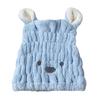 Coral Velvet Cartoon Shower Cap Soft Absorbent Hair Dry Cap Children's Hair Dry Cap