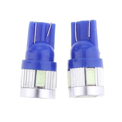 2x T10 6 SMD 5630 5W 168 194 2825 W5W LED Ampoule de Veilleuse Latérale pour Voiture
