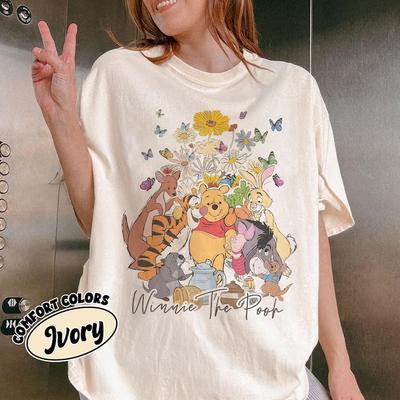Comfort Colors Winnie The Pooh And Friends Shirt Disneyland Shirt Pooh Bear Shirt Disney Trip Sweatshirt