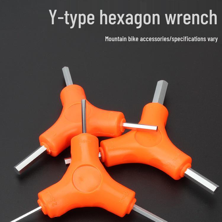 Gangtuo Triangular Hex Wrench Set for Mountain Bikes - Includes Three-Way Hex & Six-Point Angle Screwdrivers